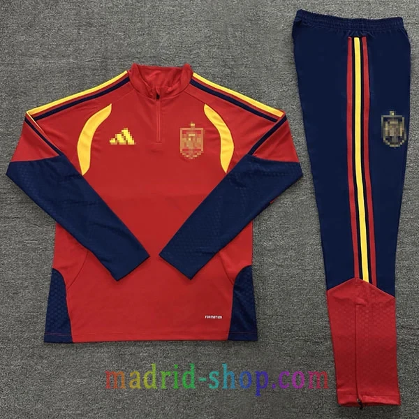 Sudadera de Entrenamiento España 2026 Niño Rojo Sudadera de Entrenamiento España 26-27 Niño Rojo