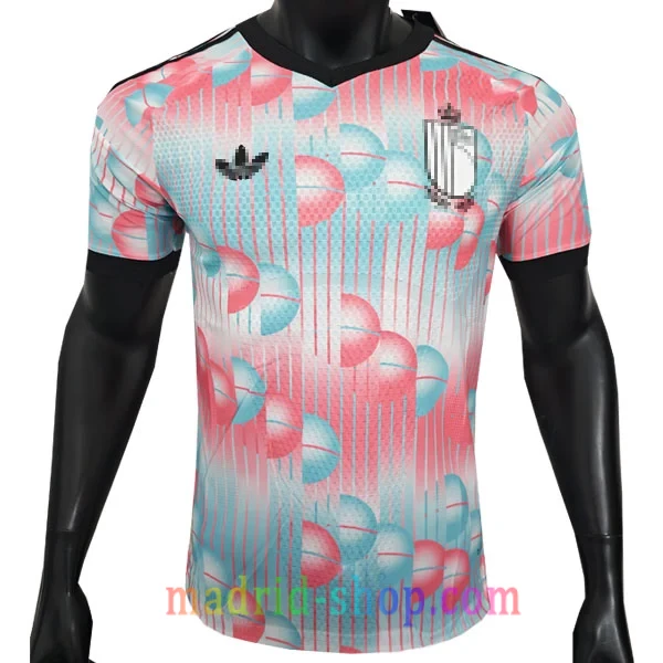 Camiseta Bélgica Segunda Equipación 2026 Versión Jugador Camiseta Bélgica Segunda Equipación 2026 Versión Jugador azul claro con detalles de jacquard.