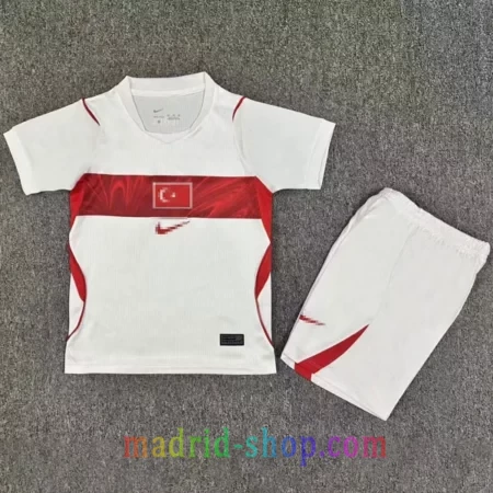 Camiseta Blanca Turquía Segunda Equipación 2026 Niño