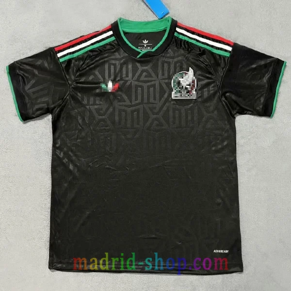 Camiseta México Tercera Equipación 2026 Camiseta México Tercera Equipación 2026 negra con detalles aztecas y frase Somos México.