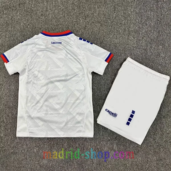 Camiseta Cabo Verde Niño Segunda Equipación 2026 Blanco Camiseta Cabo Verde Niño Segunda Equipación 2026 Blanco Kit