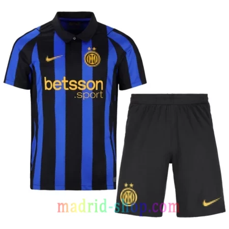 Camiseta Inter de Milán Niño Primera Equipación 2026-27 con pantalón corto nerazzurri.