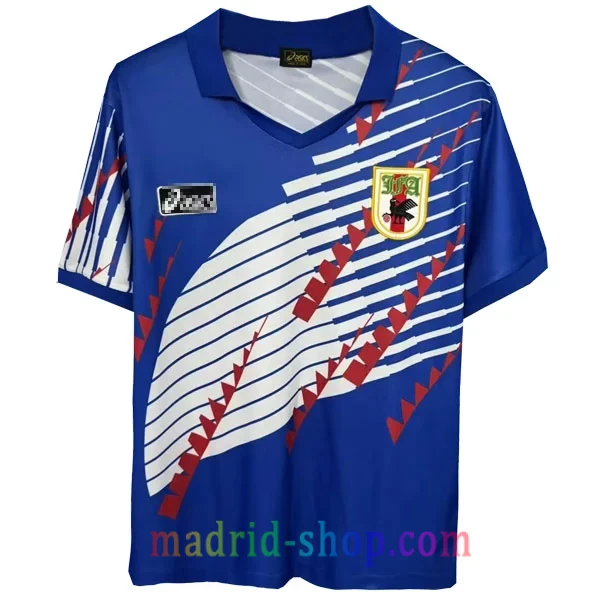 Camiseta Japón Primera Equipación 1994 Azul Camiseta de fútbol Japón 1993 Retro versión de Kazuyoshi Miura y Hajime Moriyasu azul.