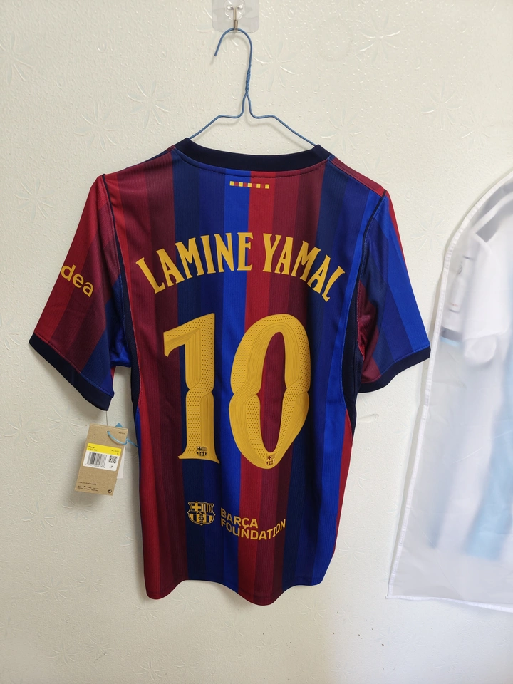 Camiseta Barcelona Lamine Yamal Primera Equipación 2026-27 Dorsal UCL