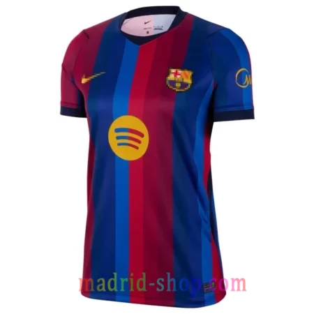 Camiseta Barcelona Primera Equipación 2026-27 Mujer con bordados reforzados.