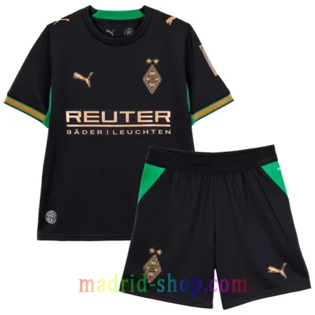 Camiseta Gladbach Segunda Equipación 2026-27 Niño conjunto infantil con pantalón corto.