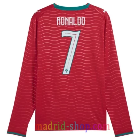 Camiseta Portugal Ronaldo 7 Primera Equipación 2026 Manga Larga