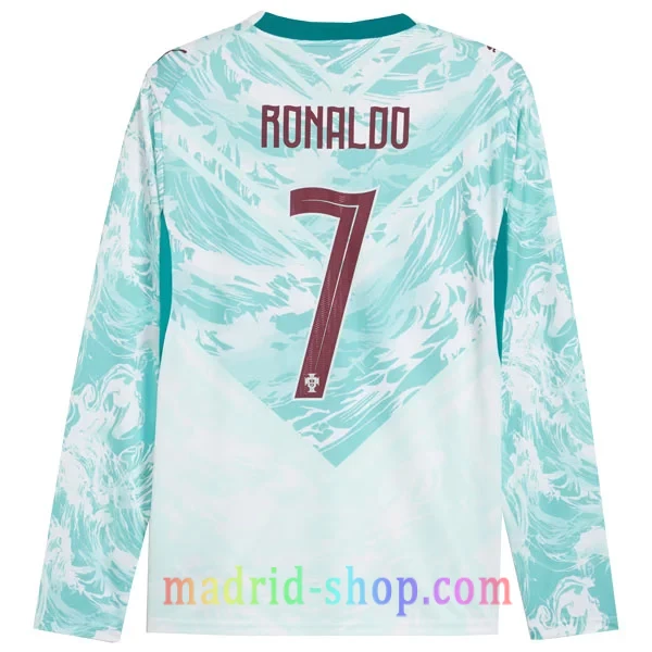 Camiseta Portugal Ronaldo 7 Segunda Equipación 2026 Manga Larga Camiseta Portugal Ronaldo 7 Segunda Equipación 2026 Manga Larga