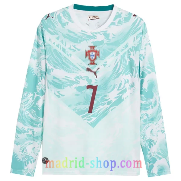 Camiseta Portugal Ronaldo 7 Segunda Equipación 2026 Manga Larga Camiseta Portugal Ronaldo Segunda Equipación 2026 Manga Larga