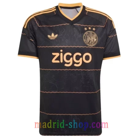 Camiseta Ajax de Ámsterdam Segunda Equipación 2026-27 negra y naranja con logo Trefoil.