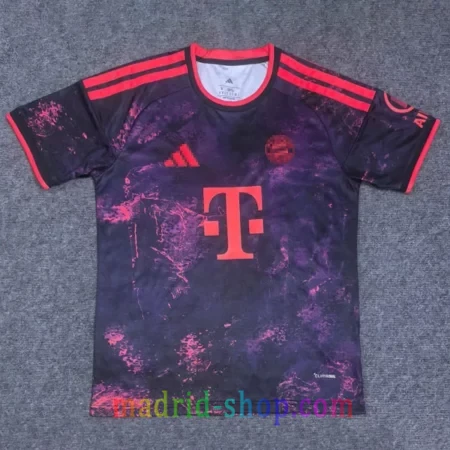 Camiseta Bayern Munich Tercera Equipación 2026-27 azul marino y púrpura.