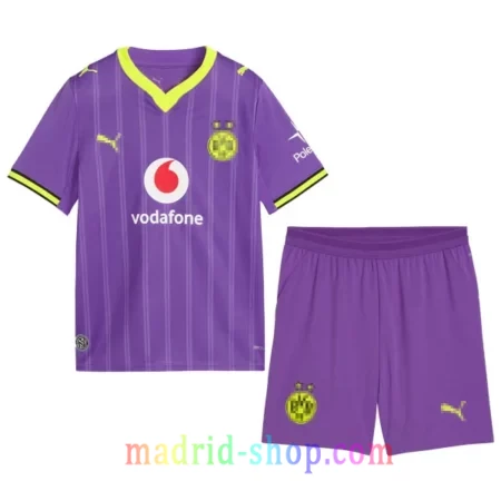 Camiseta Borussia Dortmund Niño Tercera Equipación 2026-27 conjunto infantil con pantalon corto.