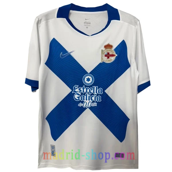 Camiseta Depor Tercera Equipación 2026-27 Camiseta Deportivo La Coruña Tercera Equipación 2026-27 blanca con Cruz de San Andrés azul.
