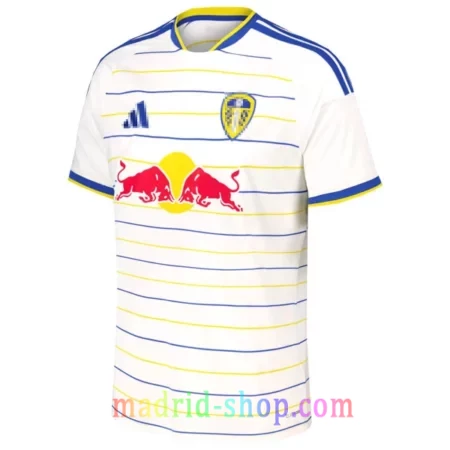 Camiseta Leeds United Primera Equipación 2026-27 blanca con pinstripes horizontales del 400 aniversario.