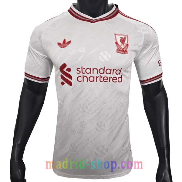 Camiseta Liverpool Versión Jugador Segunda Equipación 2026-27 Camiseta Liverpool FC Segunda Equipación 2026-27 Versión Jugador ajuste entallado con Trefoil.