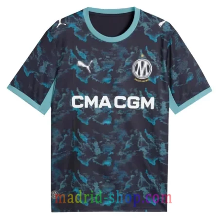 Camiseta Olympique de Marsella Segunda Equipación 2026-27 azul oceano cartas nauticas.