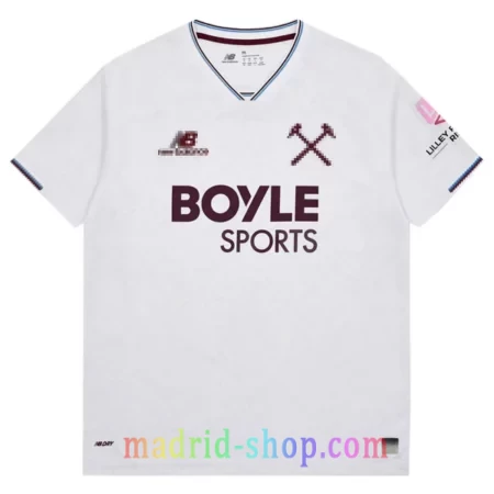 Camiseta West Ham Segunda Equipación 2026-27 blanca inspirada en Boleyn Tavern.