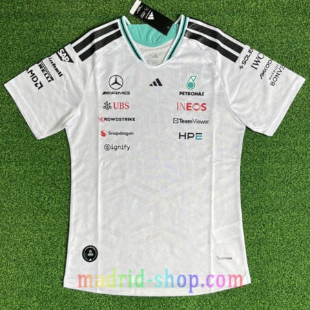 Camiseta Mercedes-AMG F1 2026 Blanco Versión Jugador