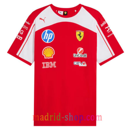 Camiseta Scuderia Ferrari 2026 Team Rojo Blanco