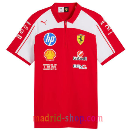 Polo Ferrari 2026 Rojo Blanco