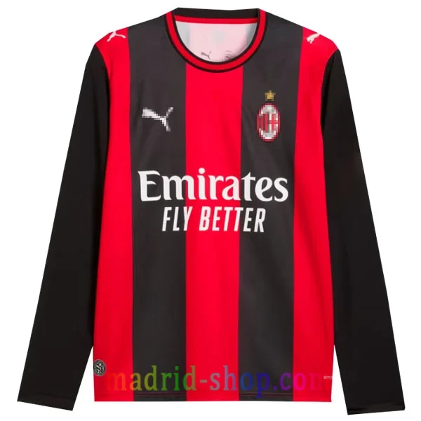 Camiseta Milan Primera Equipación 2026-27 Manga Larga Camiseta Milan Primera Equipación 2026-27 Manga Larga