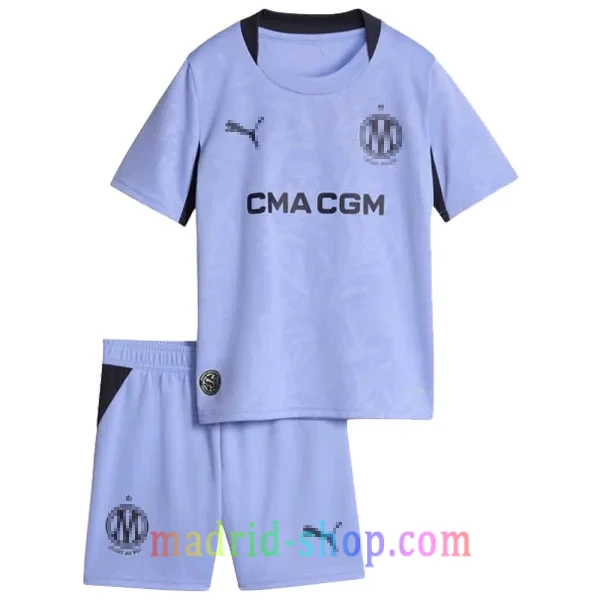 Camiseta Olympique de Marsella Niño Tercera Equipación 2026-27 Púrpura Camiseta Olympique de Marsella Tercera Equipación 2026-27 Niño