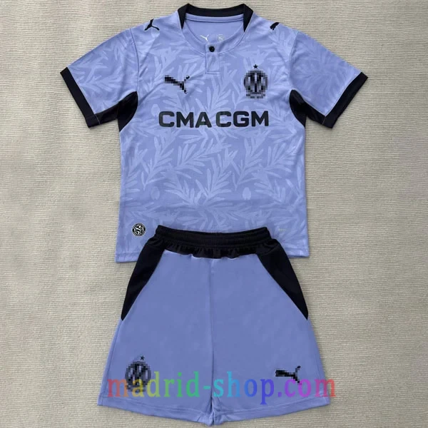Camiseta Olympique de Marsella Niño Tercera Equipación 2026-27 Púrpura Camiseta Olympique de Marsella Tercera Equipación 26-27 Niño