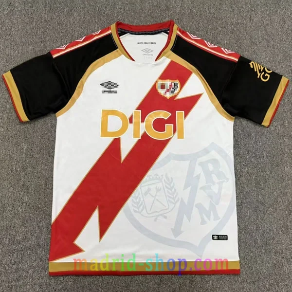 Camiseta Rayo Vallecano Primera Equipación 2026-27 Blanca y Roja Camiseta Rayo Vallecano Primera Equipación 26-27 Blanca y Roja