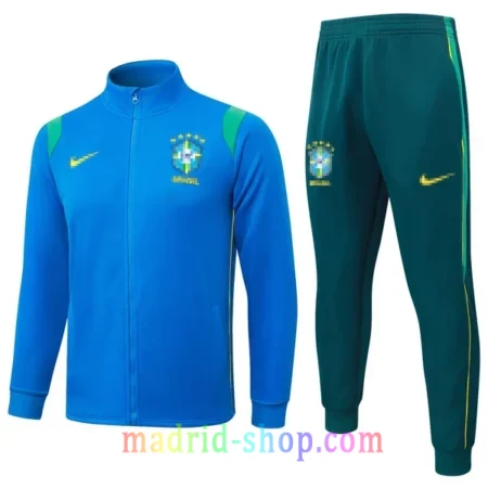 Chaqueta de Chándal Brasil 2026-27 Azul Claro y Verde