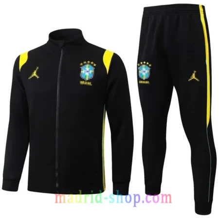 Chaqueta de Chándal Brasil Jordan 2026-27 Negro y Amarillo