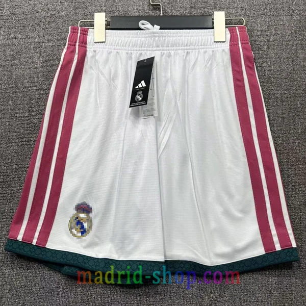 Pantalón Corto Real Madrid Primera Equipación 2026-27 Blanco Pantalón Corto Real Madrid Primera Equipación 26-27 Blanco