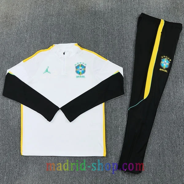Sudadera de Entrenamiento Brasil Jordan 2026-27 Blanco Sudadera de Entrenamiento Brasil Jordan 26-27 Blanco