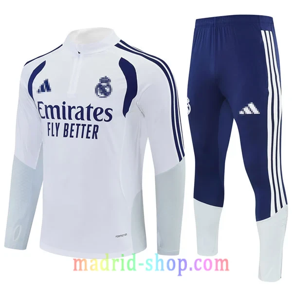 Sudadera de Entrenamiento Real Madrid 2026-27 Niño Blanco Sudadera de Entrenamiento Real Madrid 2026-27 Niño Blanco